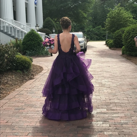 Purple prom dress - Picture 2 of 2